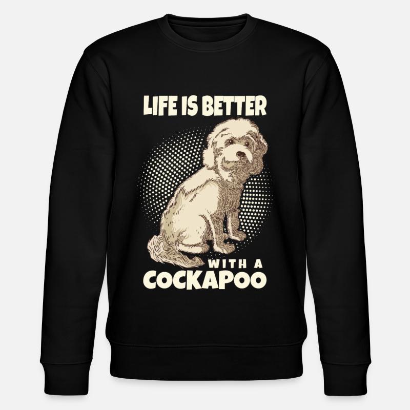 Cockapoo - Stanley/Stella CHANGER Unisex Organic Sweatshirt - black