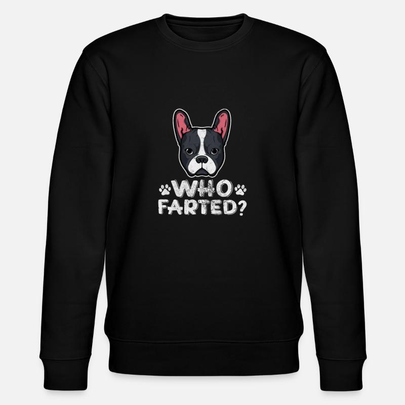 Boston Terrier - Stanley/Stella CHANGER Unisex Organic Sweatshirt - black