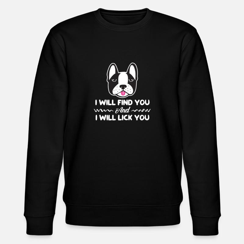 Boston Terrier - Stanley/Stella CHANGER Unisex Organic Sweatshirt - black