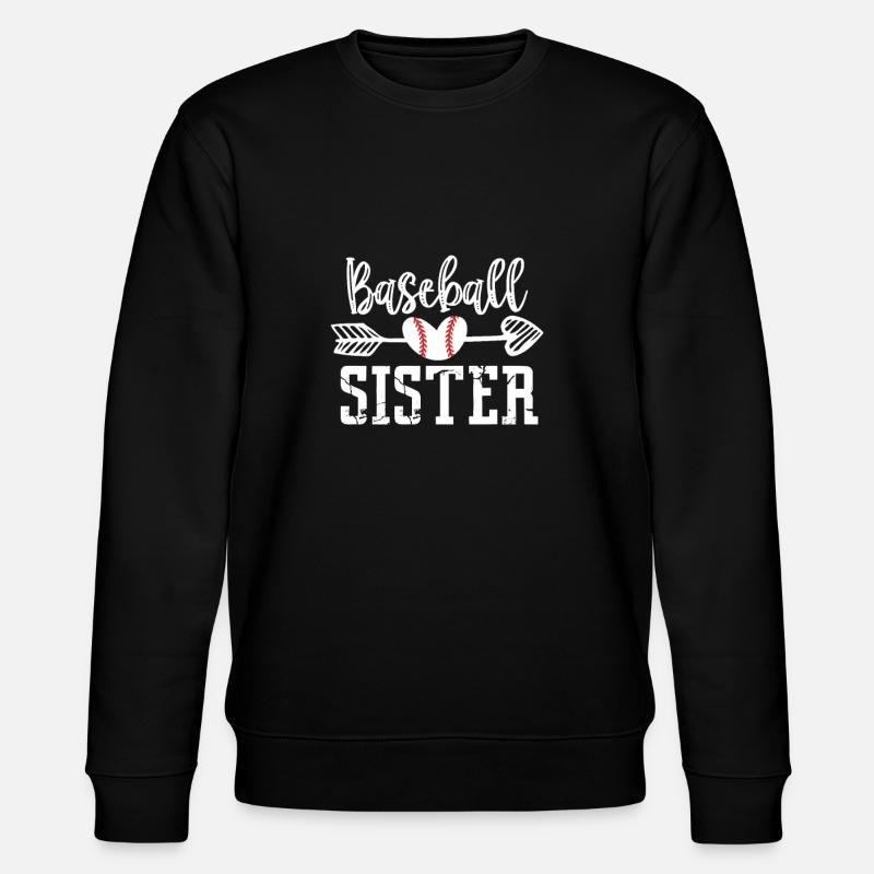 Baseball Schwester - Stanley/Stella Unisex Bio-Sweatshirt CHANGER  - Schwarz