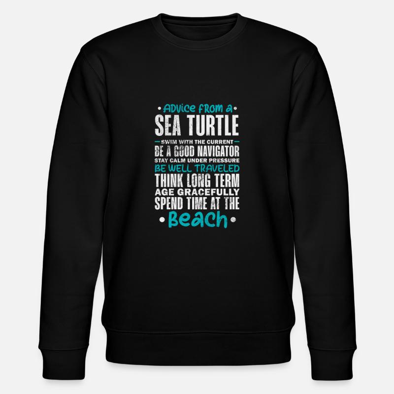 Turtle - Stanley/Stella CHANGER Unisex Organic Sweatshirt - black
