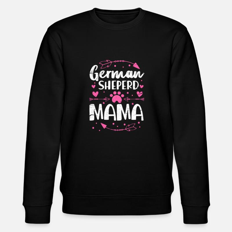 Deutscher Schäferhund Mutter - Stanley/Stella Unisex Bio-Sweatshirt CHANGER - Schwarz