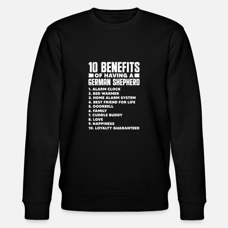 German Shepherd - Stanley/Stella CHANGER Unisex Organic Sweatshirt - black