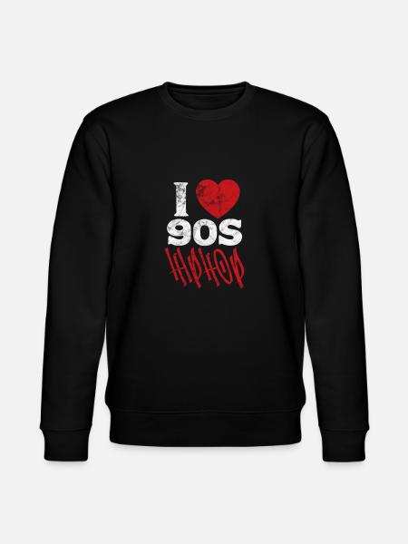 90s Hip Hop - Stanley/Stella CHANGER Unisex Organic Sweatshirt - black