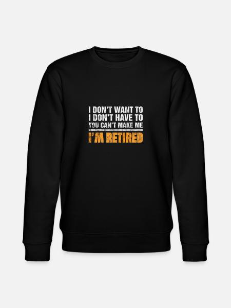 Retirement - Stanley/Stella CHANGER Unisex Organic Sweatshirt - black