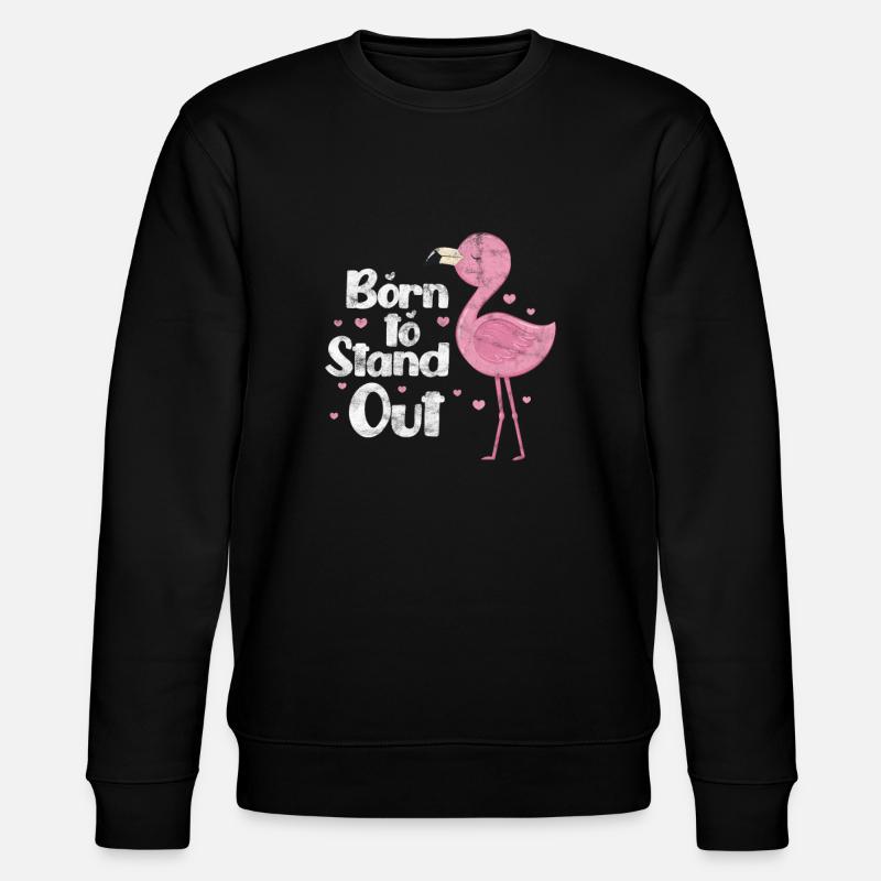 Flamingo - Stanley/Stella CHANGER Unisex Organic Sweatshirt - black