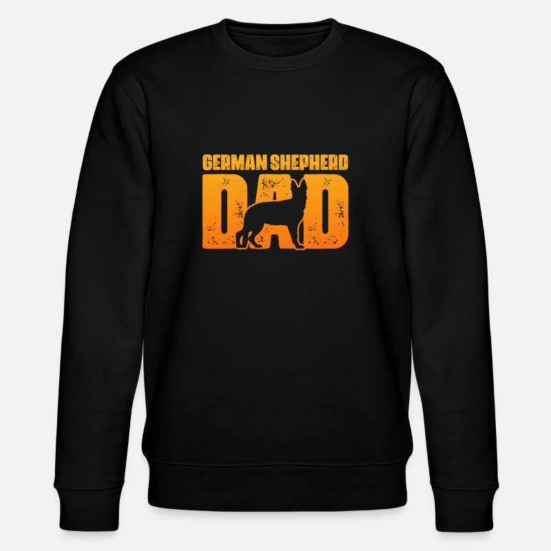 German Shepherd Father - Stanley/Stella CHANGER Unisex Organic Sweatshirt - black