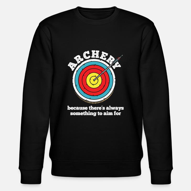 Bogenschießen Archery - Stanley/Stella Unisex Bio-Sweatshirt CHANGER  - Schwarz
