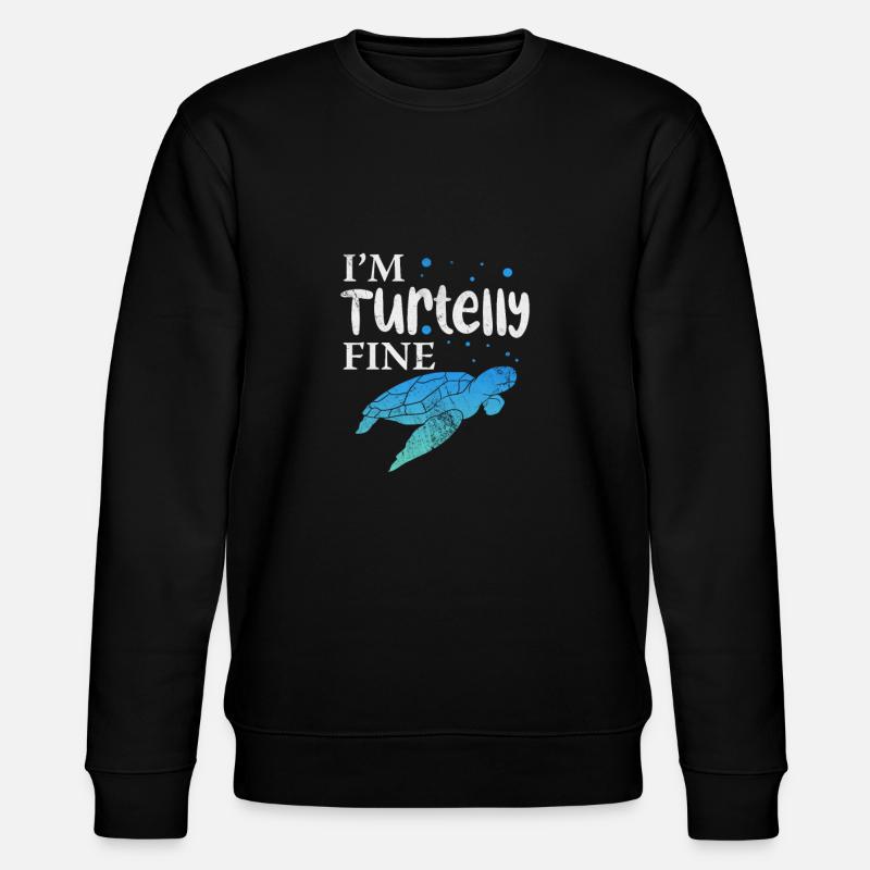 Tortue - Sweat bio CHANGER Stanley/Stella Unisexe - noir