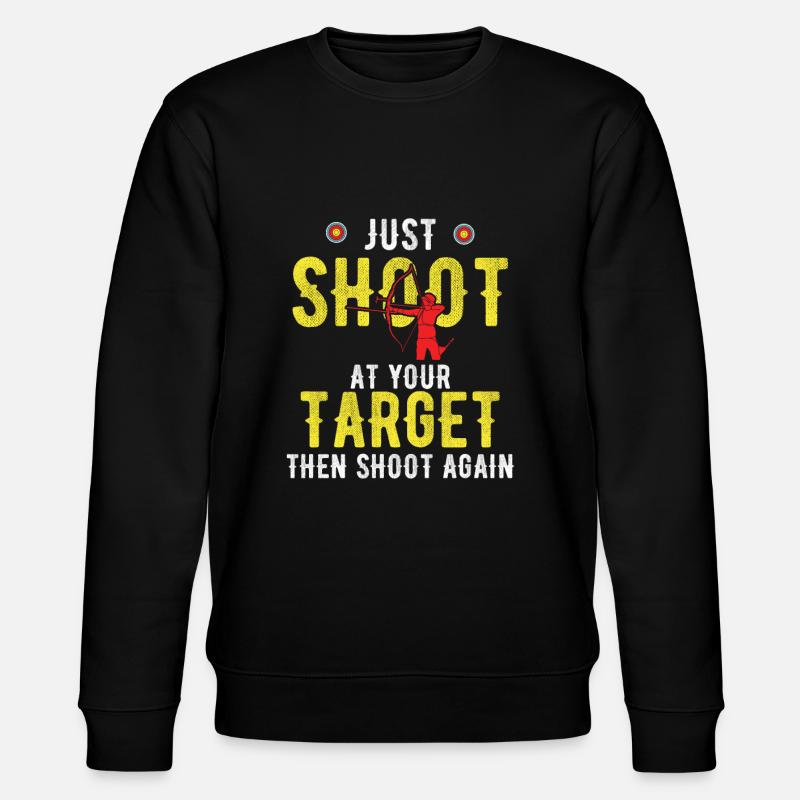 Bogenschießen Archery - Stanley/Stella Unisex Bio-Sweatshirt CHANGER  - Schwarz