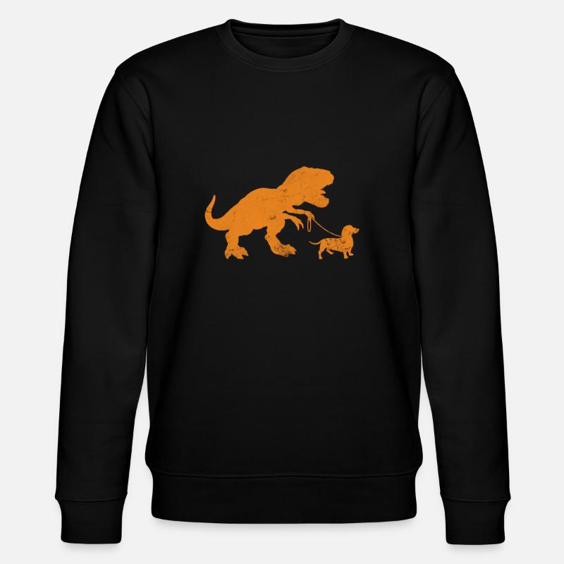 Teckel T-Rex - Sweat bio CHANGER Stanley/Stella Unisexe - noir