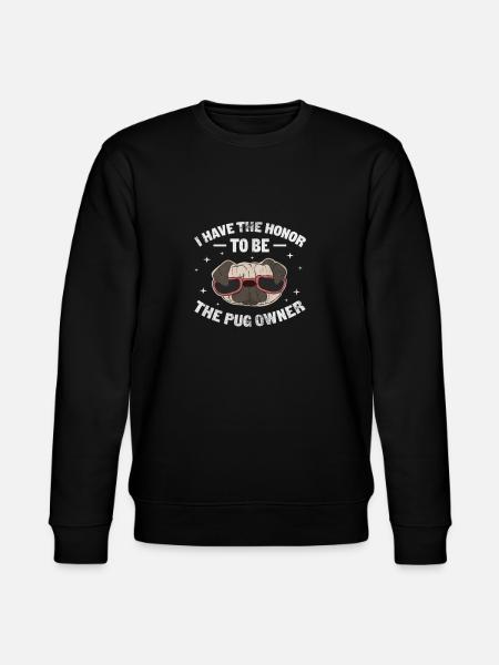 Pug - Stanley/Stella CHANGER Unisex Organic Sweatshirt - black