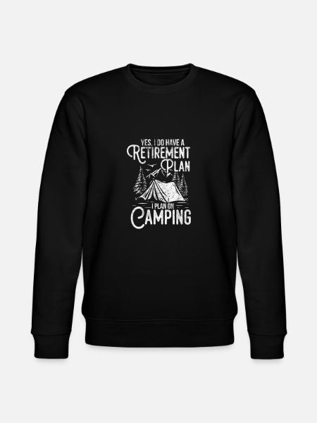Retirement Camping - Stanley/Stella CHANGER Unisex Organic Sweatshirt - black