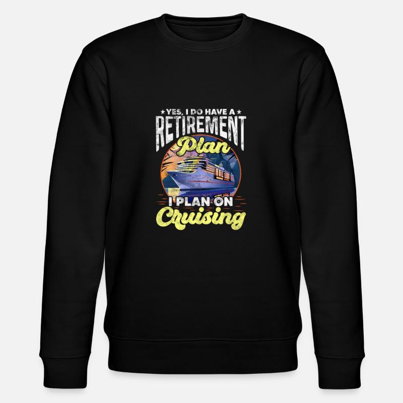 Retirement Cruise - Stanley/Stella CHANGER Unisex Organic Sweatshirt - black