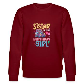Soeur Frère Frères et sœurs Cadeau de famille - Sweat bio CHANGER Stanley/Stella Unisexe - bordeaux - Devant - Nik (191cm) & Marisol (170cm)