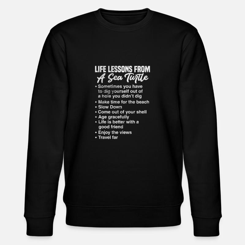 Schildkröte - Stanley/Stella Unisex Bio-Sweatshirt CHANGER  - Schwarz