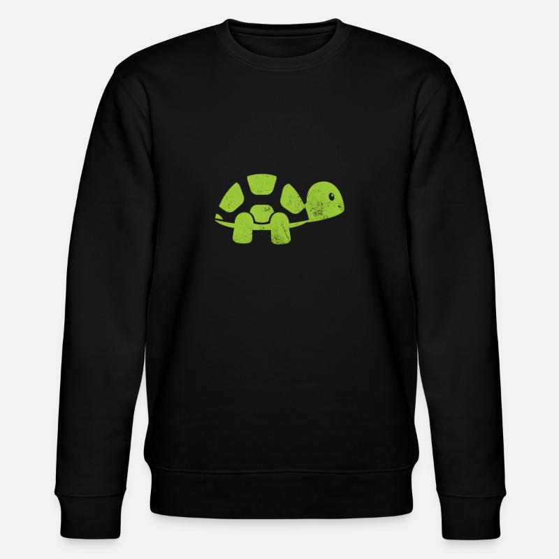 Schildkröte - Stanley/Stella Unisex Bio-Sweatshirt CHANGER  - Schwarz