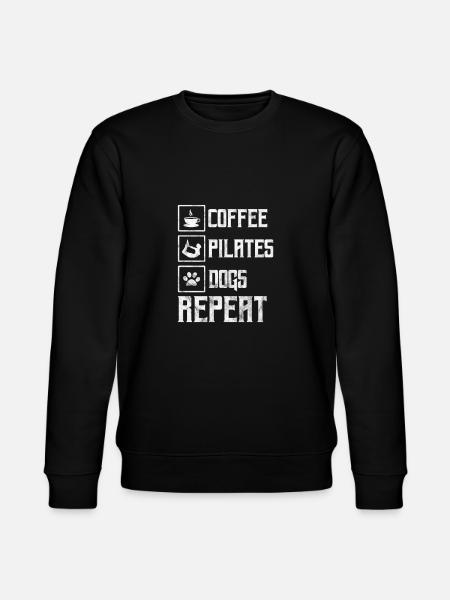 Coffee Pilates Dogs - Stanley/Stella CHANGER Unisex Organic Sweatshirt - black