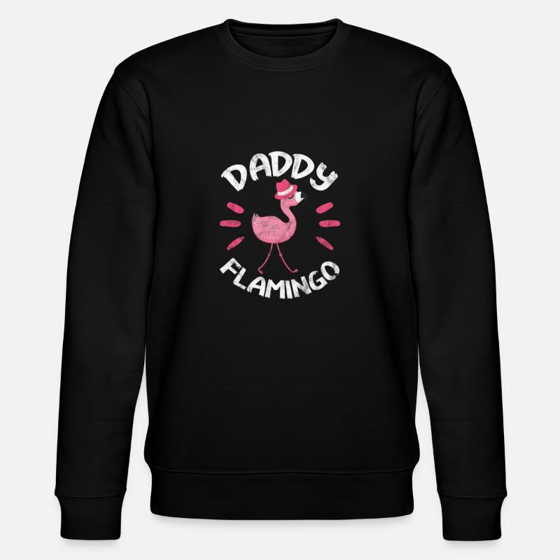 Flamingo Father - Stanley/Stella CHANGER Unisex Organic Sweatshirt - black