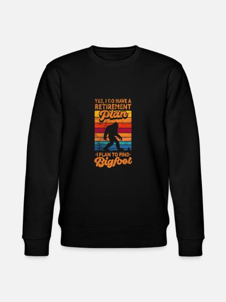 Retirement Bigfoot - Stanley/Stella CHANGER Unisex Organic Sweatshirt - black