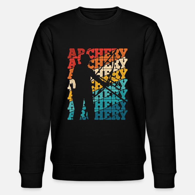 Bogenschießen Archery - Stanley/Stella Unisex Bio-Sweatshirt CHANGER  - Schwarz