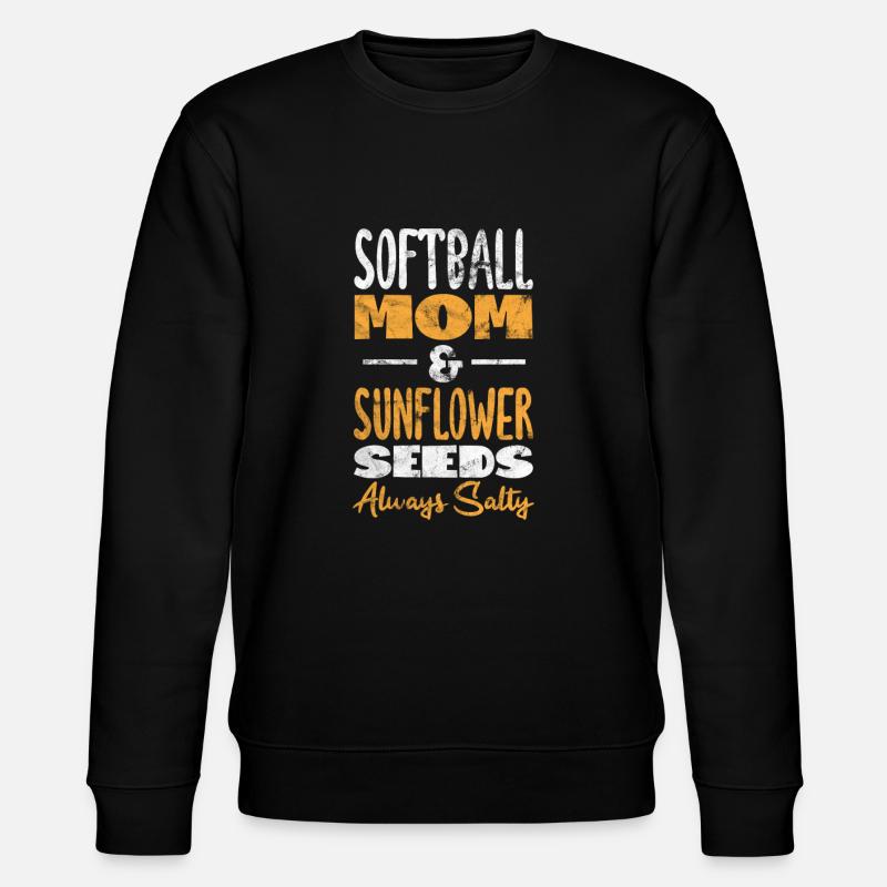 Softball Mom - Stanley/Stella CHANGER Unisex Organic Sweatshirt - black