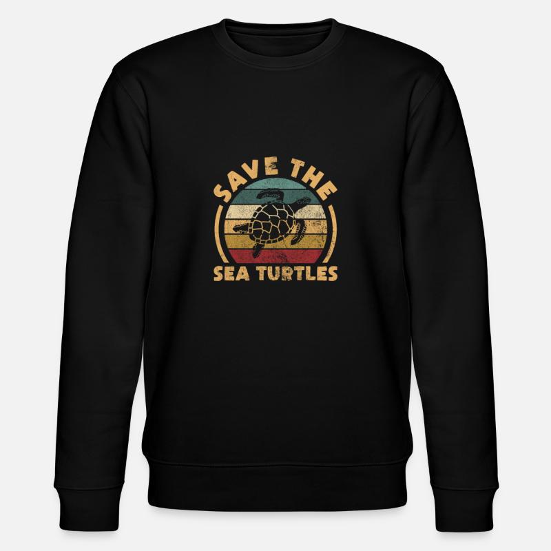 Turtle - Stanley/Stella CHANGER Unisex Organic Sweatshirt - black