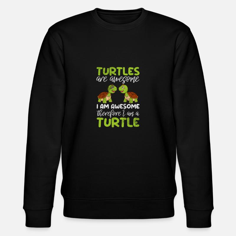 Schildkröte - Stanley/Stella Unisex Bio-Sweatshirt CHANGER  - Schwarz