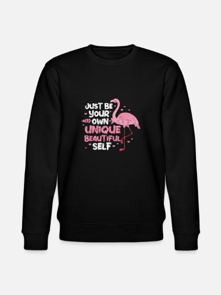 Flamingo - Stanley/Stella CHANGER Unisex Organic Sweatshirt - black