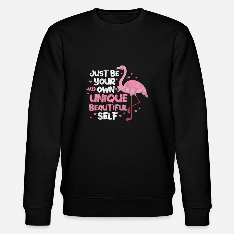 Flamingo - Stanley/Stella CHANGER Unisex Organic Sweatshirt - black