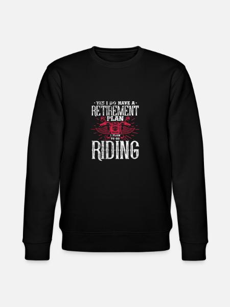 Retirement bikers - Stanley/Stella CHANGER Unisex Organic Sweatshirt - black