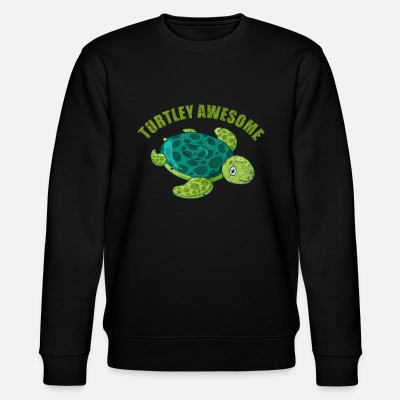 Schildkröte - Stanley/Stella Unisex Bio-Sweatshirt CHANGER  - Schwarz