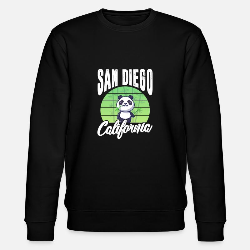 San Diego - Stanley/Stella Unisex Bio-Sweatshirt CHANGER  - Schwarz