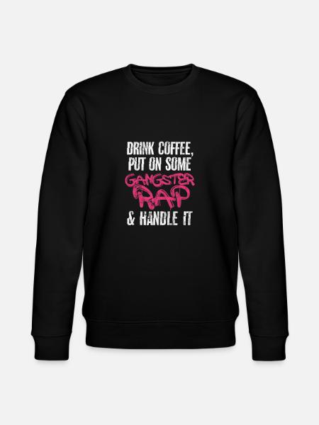 Coffee Rap - Stanley/Stella CHANGER Unisex Organic Sweatshirt - black