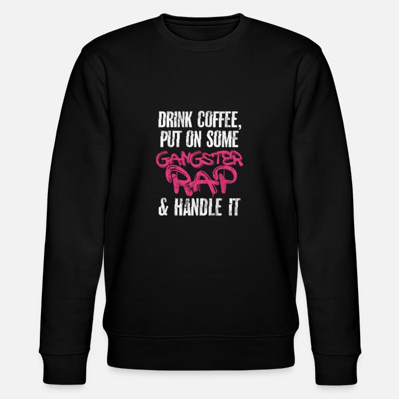 Kaffee Rap - Stanley/Stella Unisex Bio-Sweatshirt CHANGER  - Schwarz