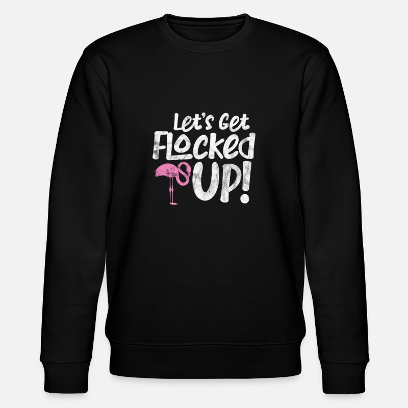 Flamingo - Stanley/Stella CHANGER Unisex Organic Sweatshirt - black