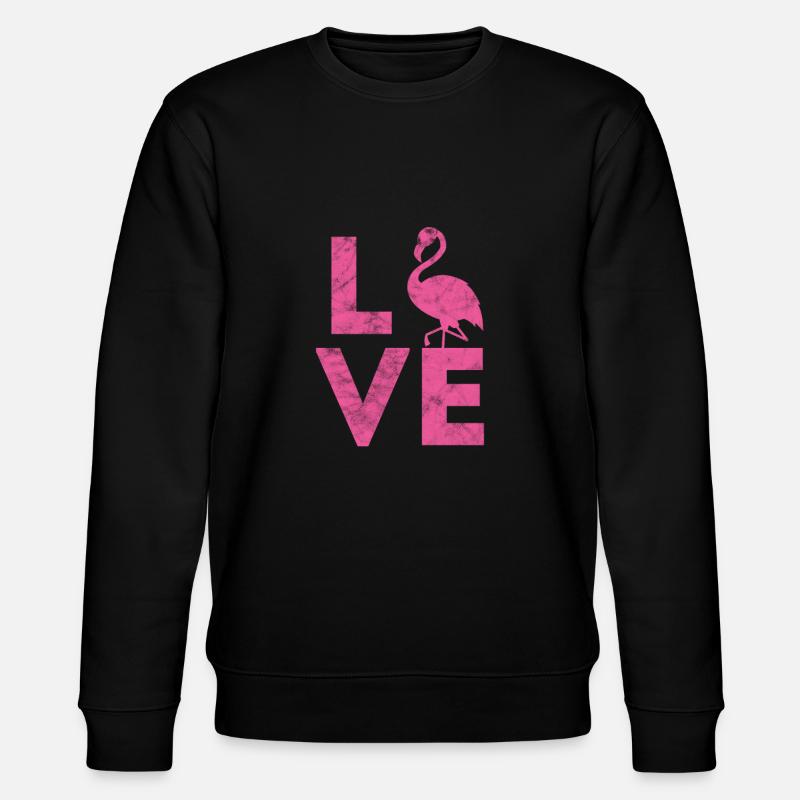 Flamingo - Stanley/Stella Unisex Bio-Sweatshirt CHANGER  - Schwarz