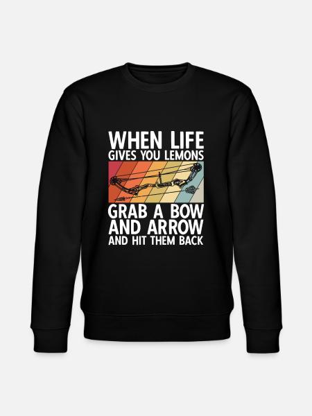 Bogenschießen Archery - Stanley/Stella Unisex Bio-Sweatshirt CHANGER  - Schwarz