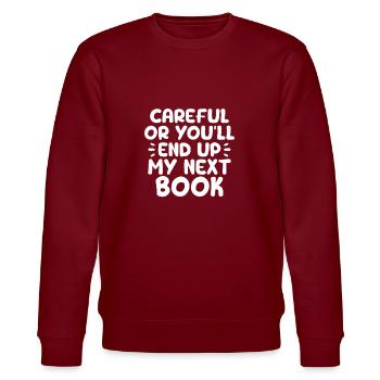 Author - Stanley/Stella CHANGER Unisex Organic Sweatshirt - burgundy - Front - Nik (191cm) & Marisol (170cm)