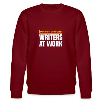 Author - Stanley/Stella CHANGER Unisex Organic Sweatshirt - burgundy - Front - Nik (191cm) & Marisol (170cm)