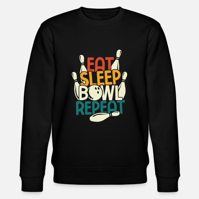 Bowling - Stanley/Stella Unisex Bio-Sweatshirt CHANGER  - Schwarz