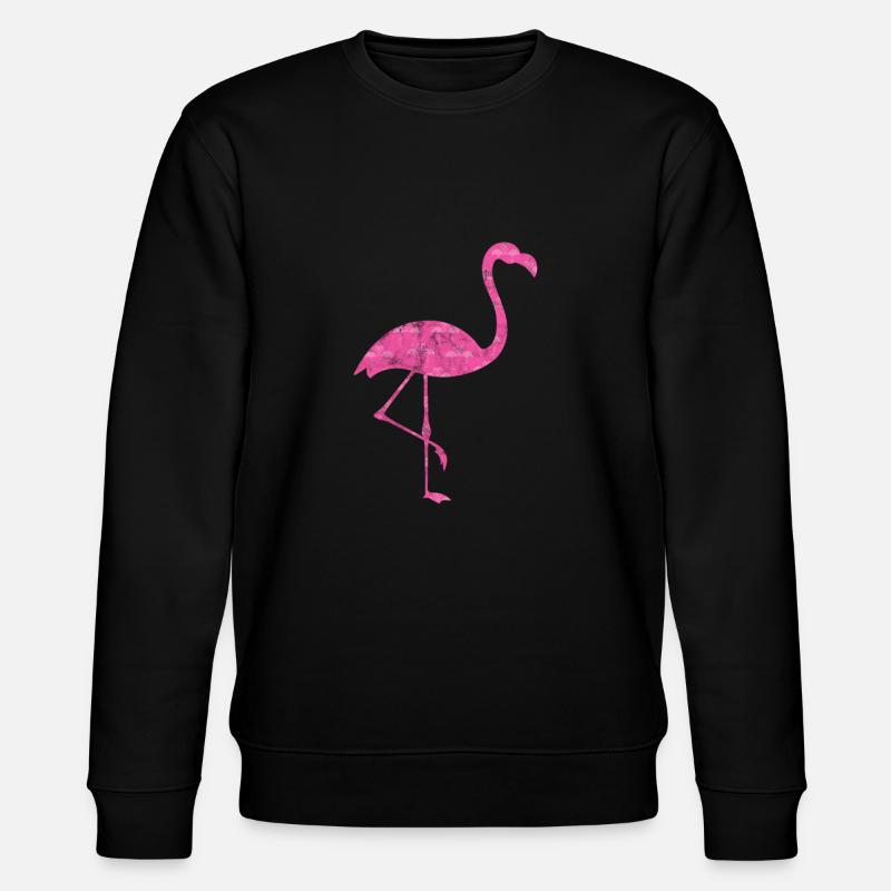 Flamingo - Stanley/Stella Unisex Bio-Sweatshirt CHANGER  - Schwarz