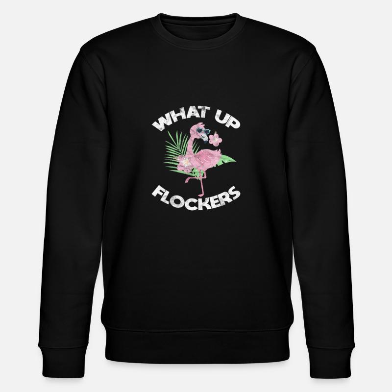 Flamingo - Stanley/Stella CHANGER Unisex Organic Sweatshirt - black