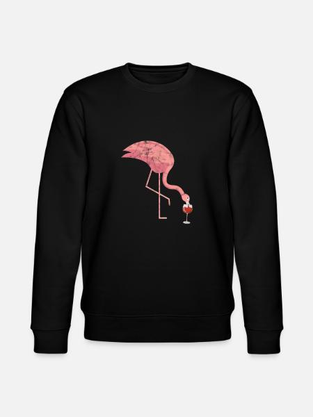 Flamingo Wine - Stanley/Stella CHANGER Unisex Organic Sweatshirt - black