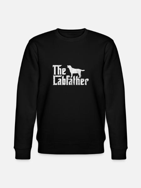 Labrador father - Stanley/Stella CHANGER Unisex Organic Sweatshirt - black
