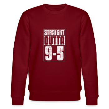 Retirement - Stanley/Stella CHANGER Unisex Organic Sweatshirt - burgundy - Front - Nik (191cm) & Marisol (170cm)