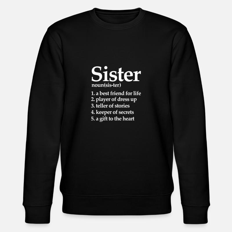 Schwester - Stanley/Stella Unisex Bio-Sweatshirt CHANGER  - Schwarz