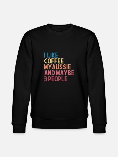 Coffee Aussie Caffeine Espresso Barista Gift - Stanley/Stella CHANGER Unisex Organic Sweatshirt - black