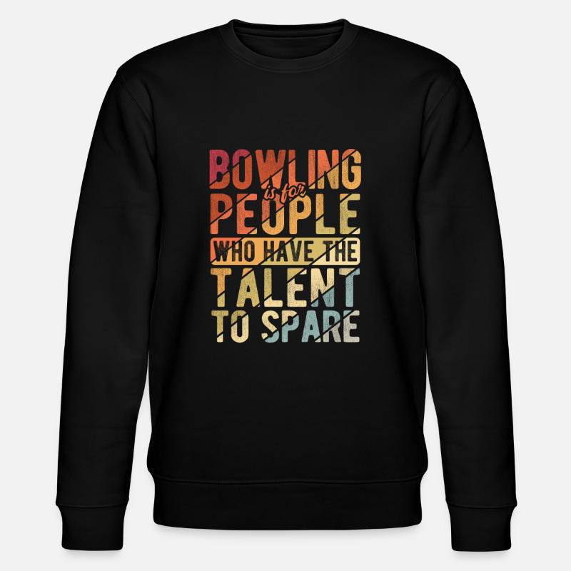 Bowling - Stanley/Stella Unisex Bio-Sweatshirt CHANGER  - Schwarz