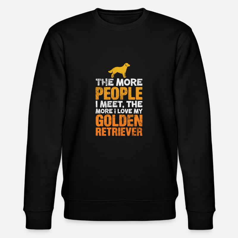 Golden Retriever - Stanley/Stella Unisex Bio-Sweatshirt CHANGER - Schwarz